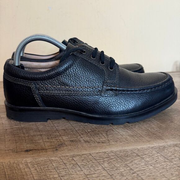 APEX MEN'S walking shoes OXFORD - BLACK size 41 - Picture 3 of 9